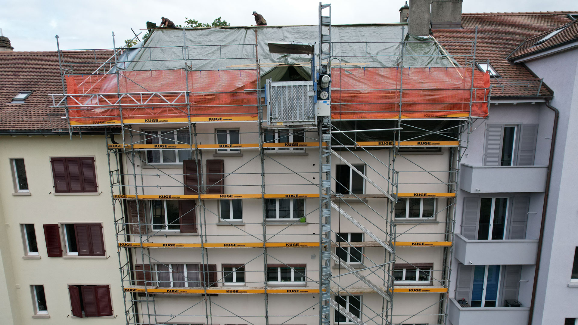 Gerüstbau in Bern – Foto: KUGE Bau AG
