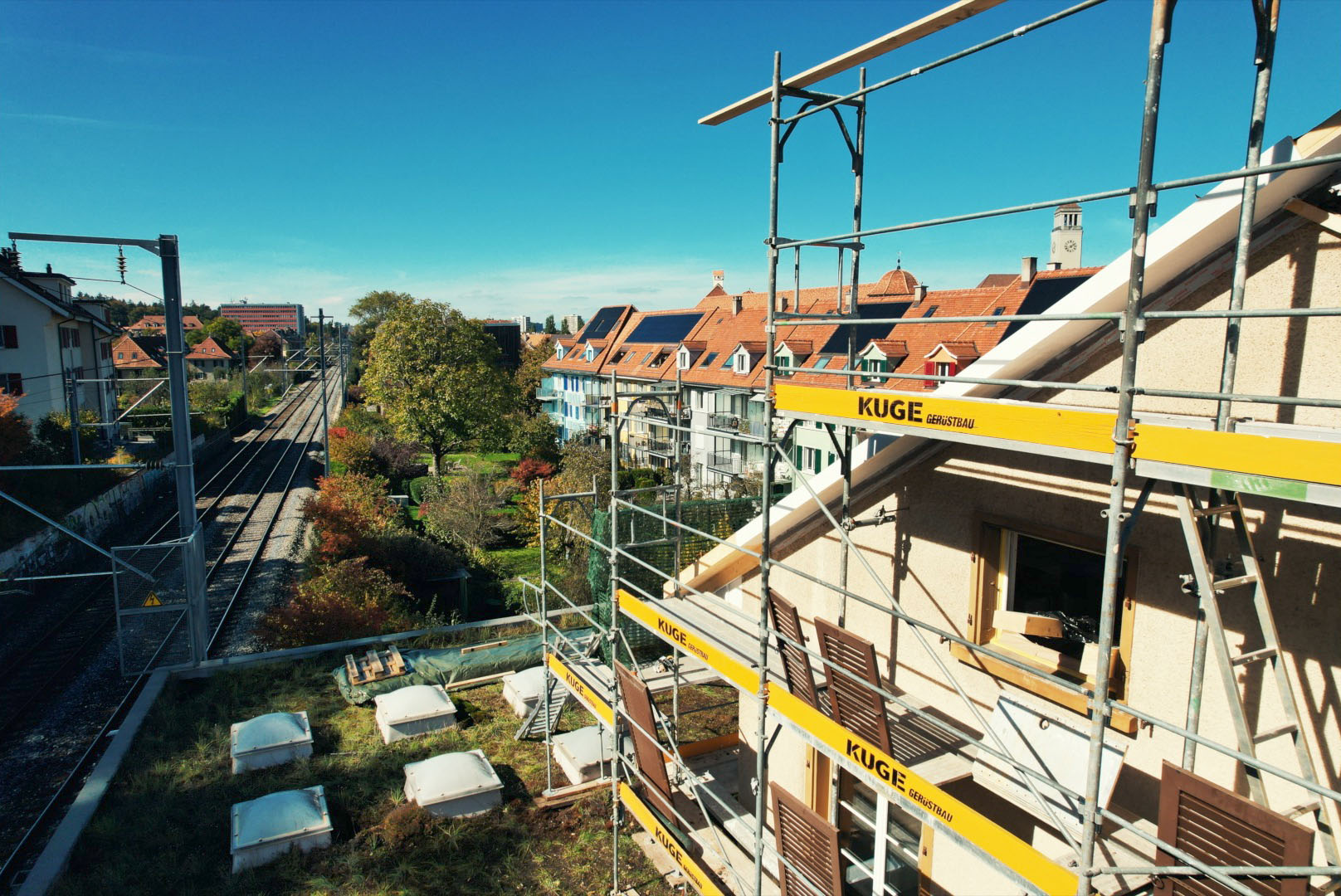 Fassadengerüste in Bern – Foto: KUGE Bau AG