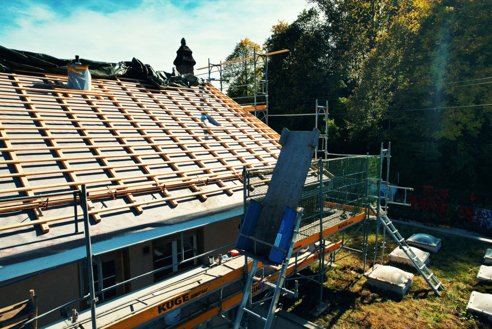 Gerüstvermietung in Bern – Foto: KUGE Bau AG