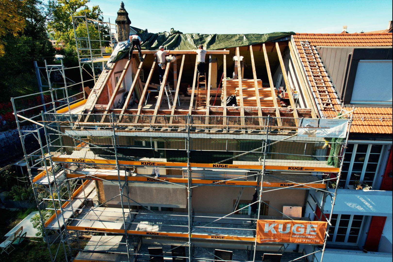 Dachgerüst Weissensteinstrasse – Foto 3 – KUGE Bau AG